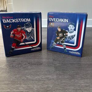 Washington Capitals Ovechkin and Backstorm Duo Bobblehead 3/07/2025